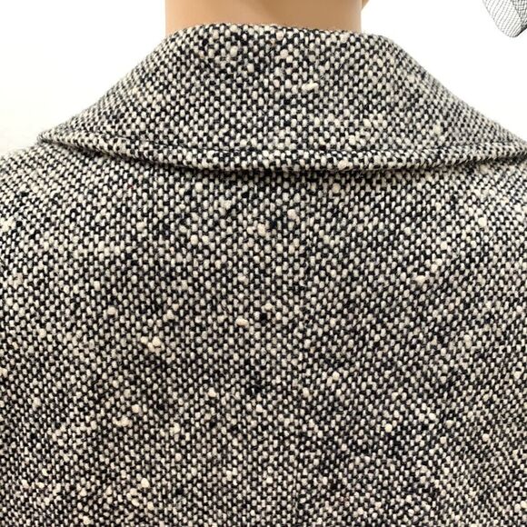 Prestige Boston Size 10 Union Made USA Black White Tweed Woman’s Jacket Pockets - Picture 8 of 13